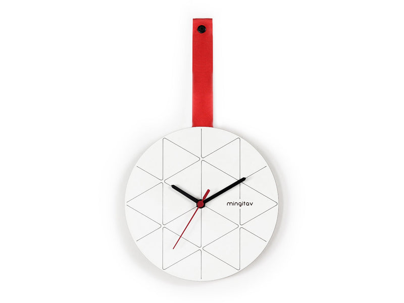 Minuet Wall Clock in Red - 760-MIN-MT192102