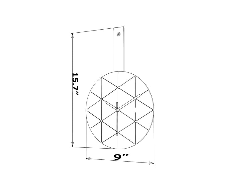 Minuet Wall Clock in Red - 760-MIN-MT192102