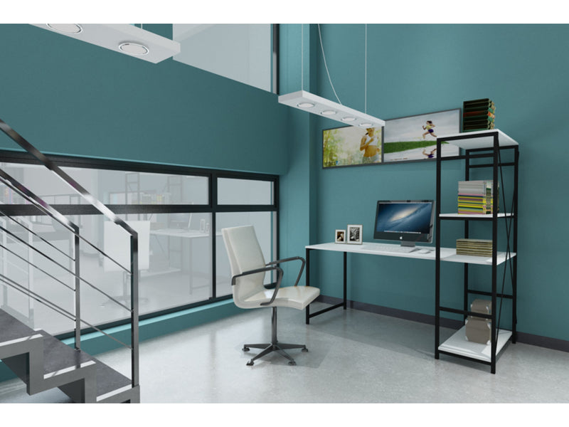 Mira Study Desk in White - 790-MIR-SD-WH