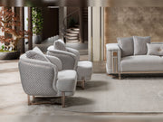 Mirage 3-pieces (Sofa & Loveseat & Chair) Livingroom Set - Bronze - 200-ST-MIR-EMK 774-V1-BRO-321
