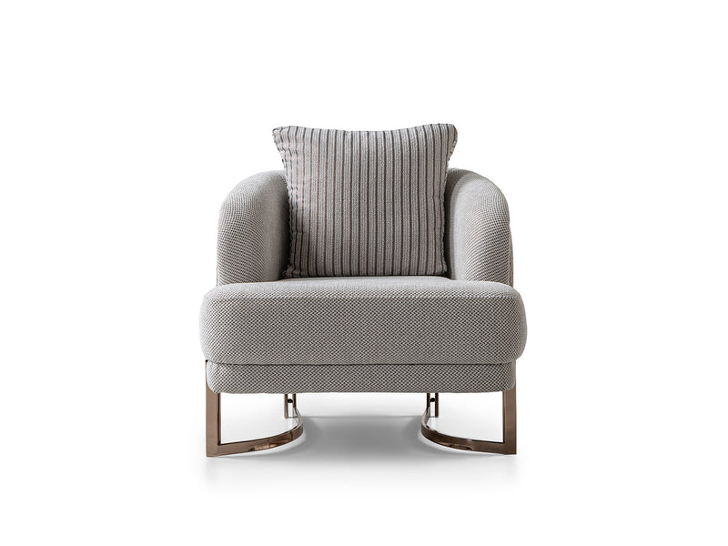 Mirage 3-pieces (Sofa & Loveseat & Chair) Livingroom Set - Bronze - 200-ST-MIR-EMK 774-V1-BRO-321