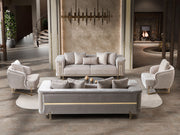 Mirage 3-pieces (Sofa & Loveseat & Chair) Livingroom Set - Bronze - 200-ST-MIR-EMK 774-V1-BRO-321