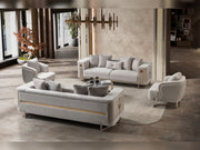 Mirage 3-pieces (Sofa & Loveseat & Chair) Livingroom Set - Bronze - 200-ST-MIR-EMK 774-V1-BRO-321
