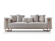 Mirage 3-pieces (Sofa & Loveseat & Chair) Livingroom Set - Bronze - 200-ST-MIR-EMK 774-V1-BRO-321