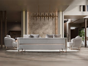 Mirage 3-pieces (Sofa & Loveseat & Chair) Livingroom Set - Gold - 200-ST-MIR-KENZO20-GOL-321