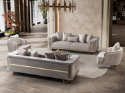 Mirage 3-pieces (Sofa & Loveseat & Chair) Livingroom Set - Gold - 200-ST-MIR-KENZO20-GOL-321