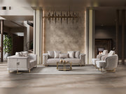 Mirage 3-pieces (Sofa & Loveseat & Chair) Livingroom Set - Gold - 200-ST-MIR-KENZO20-GOL-321