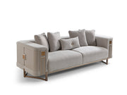 Mirage Stationary Loveseat - Gold - 200-ST-MIR-KENZO20-GOL-2