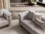 Mirage Stationary Loveseat - Gold - 200-ST-MIR-KENZO20-GOL-2