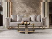 Mirage Stationary Loveseat - Gold - 200-ST-MIR-KENZO20-GOL-2