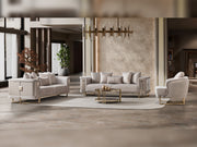 Mirage Stationary Loveseat - Gold - 200-ST-MIR-KENZO20-GOL-2