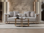 Mirage Stationary Loveseat - Gold - 200-ST-MIR-KENZO20-GOL-2