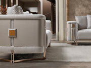 Mirage Stationary Loveseat - Gold - 200-ST-MIR-KENZO20-GOL-2