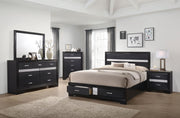 Miranda 3-drawer Nightstand Bedside Table Black - 206362