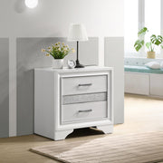 Miranda 3-drawer Nightstand Bedside Table White - 205112