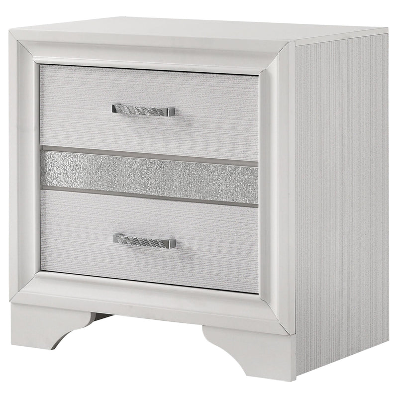 Miranda 3-drawer Nightstand Bedside Table White - 205112