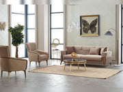 Miranda 3-pieces (Sofa & Loveseat & Chair) Livingroom in Beige - 200-SIM-MIR-GIRNE04-321