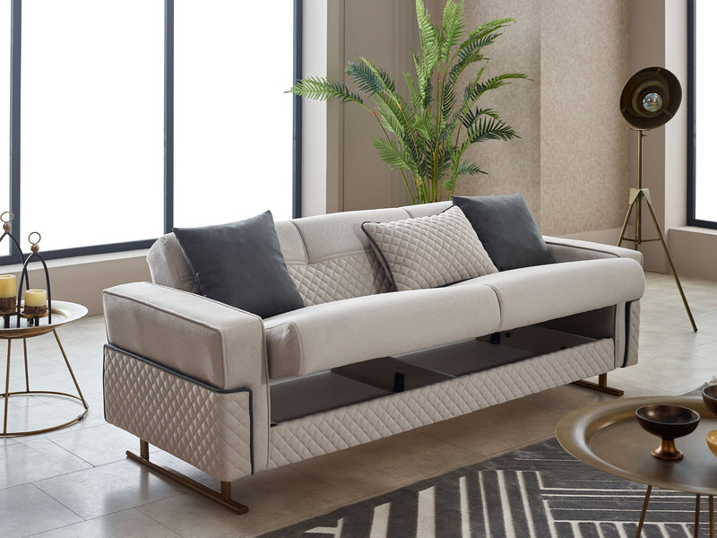 Miranda 3-pieces (Sofa & Loveseat & Chair) Livingroom in Beige - 200-SIM-MIR-GIRNE04-321