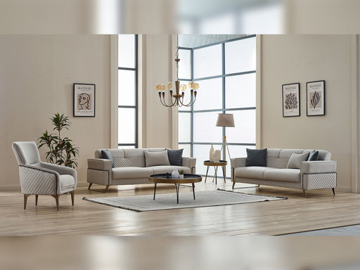 Miranda 3-pieces (Sofa & Loveseat & Chair) Livingroom in Grey - 200-SIM-MIR-GIRNE02-321
