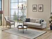 Miranda 3-pieces (Sofa & Loveseat & Chair) Livingroom in Grey - 200-SIM-MIR-GIRNE02-321