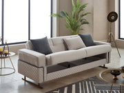 Miranda 3-pieces (Sofa & Loveseat & Chair) Livingroom in Grey - 200-SIM-MIR-GIRNE02-321