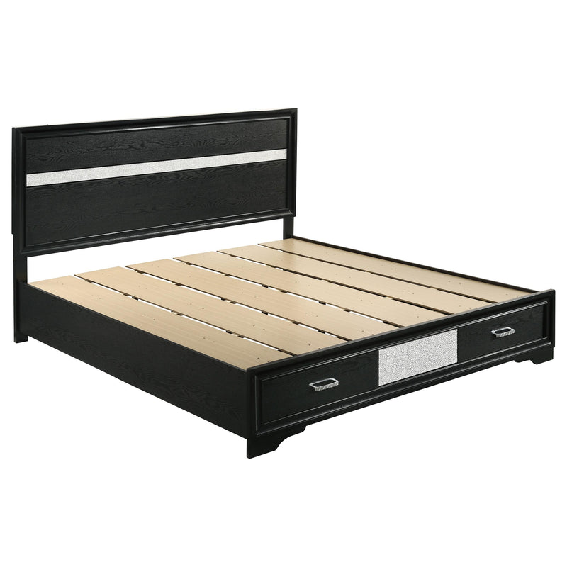 Miranda 4-piece Eastern King Bedroom Set Black - 206361KE-S4