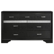Miranda 4-piece Eastern King Bedroom Set Black - 206361KE-S4