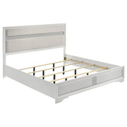 Miranda 4-piece Eastern King Bedroom Set White - 205110KE-S4