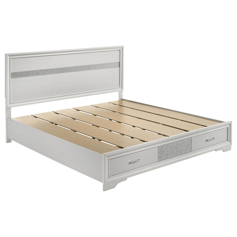 Miranda 4-piece Eastern King Bedroom Set White - 205111KE-S4