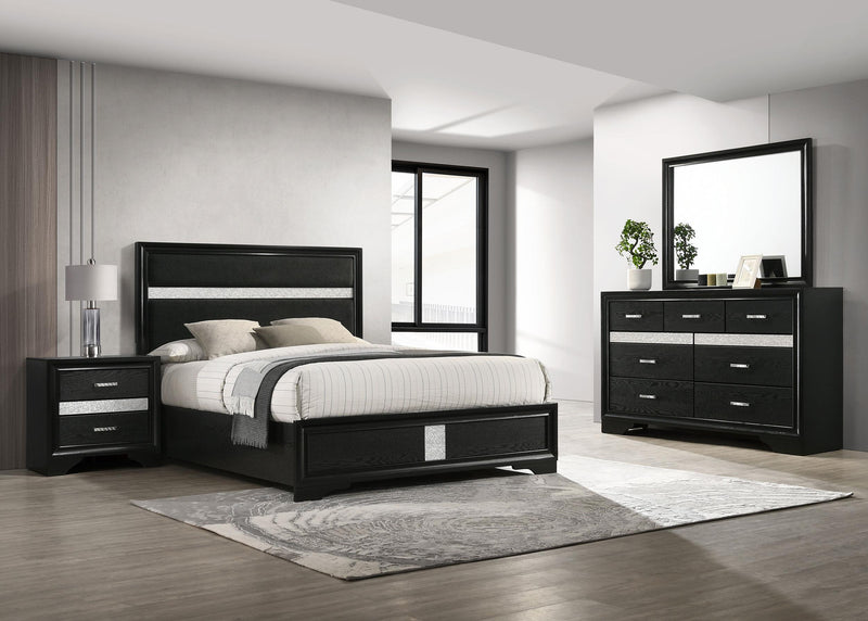 Miranda 4-piece Full Bedroom Set Black - 206360F-S4