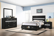 Miranda 4-piece Full Bedroom Set Black - 206361F-S4