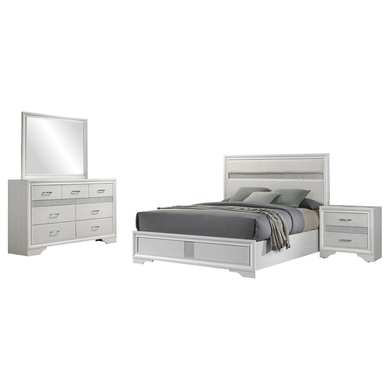 Miranda 4-piece Full Bedroom Set White - 205110F-S4