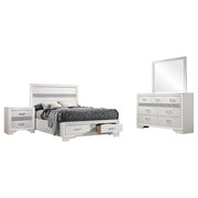 Miranda 4-piece Full Bedroom Set White - 205111F-S4
