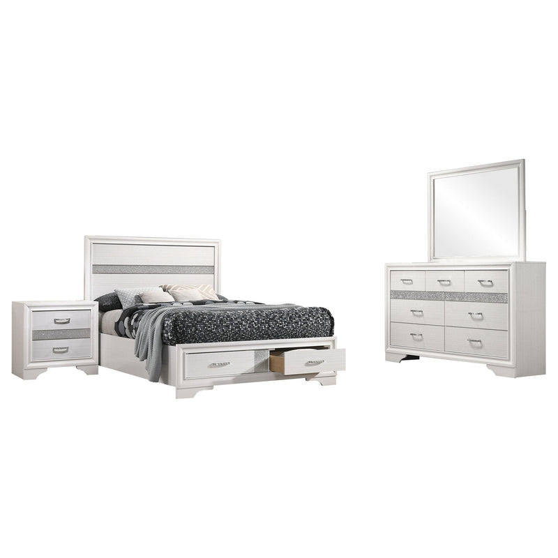 Miranda 4-piece Full Bedroom Set White - 205111F-S4
