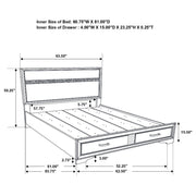 Miranda 4-piece Queen Bedroom Set White - 205111Q-S4
