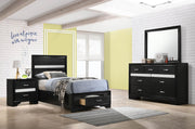 Miranda 4-piece Twin Bedroom Set Black - 206361T-S4