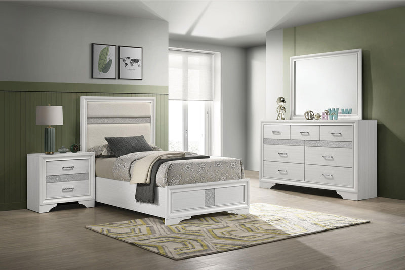 Miranda 4-piece Twin Bedroom Set White - 205110T-S4