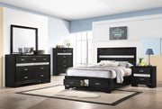 Miranda 5-piece Full Bedroom Set Black - 206361F-S5