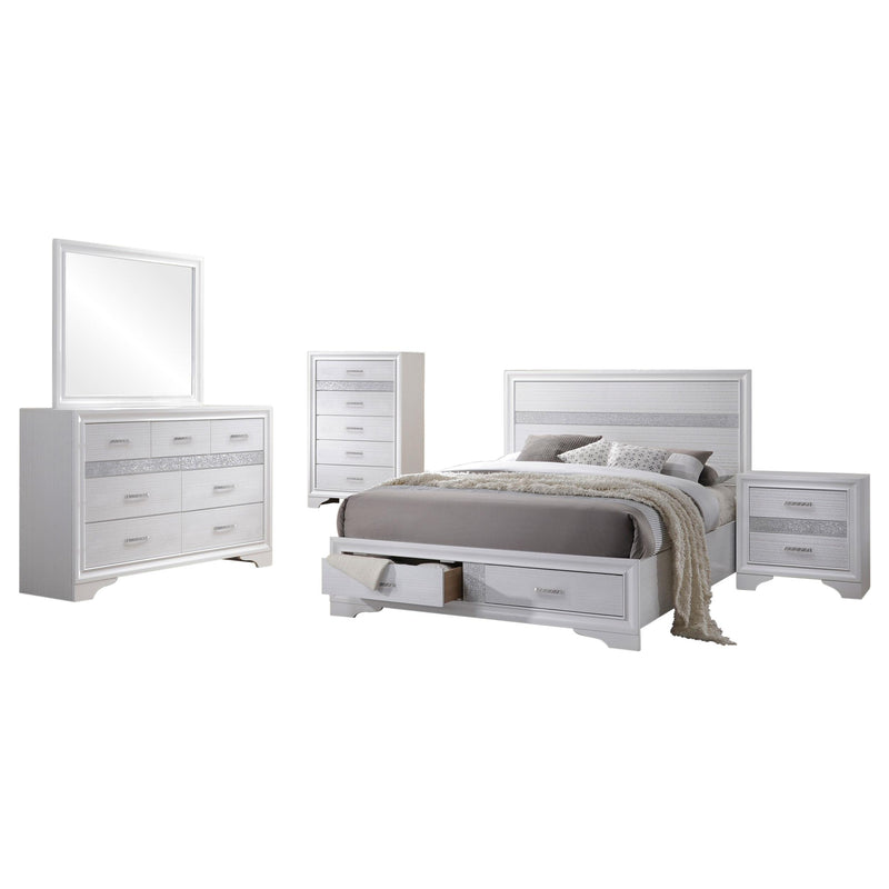 Miranda 5-piece Queen Bedroom Set White - 205111Q-S5