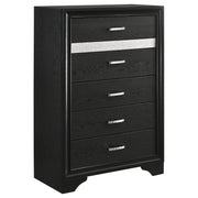 Miranda 5-piece Twin Bedroom Set Black - 206360T-S5
