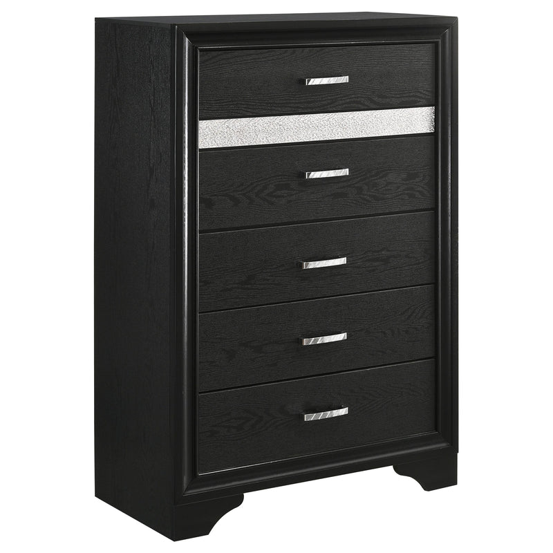 Miranda 5-piece Twin Bedroom Set Black - 206361T-S5