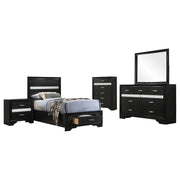 Miranda 5-piece Twin Bedroom Set Black - 206361T-S5