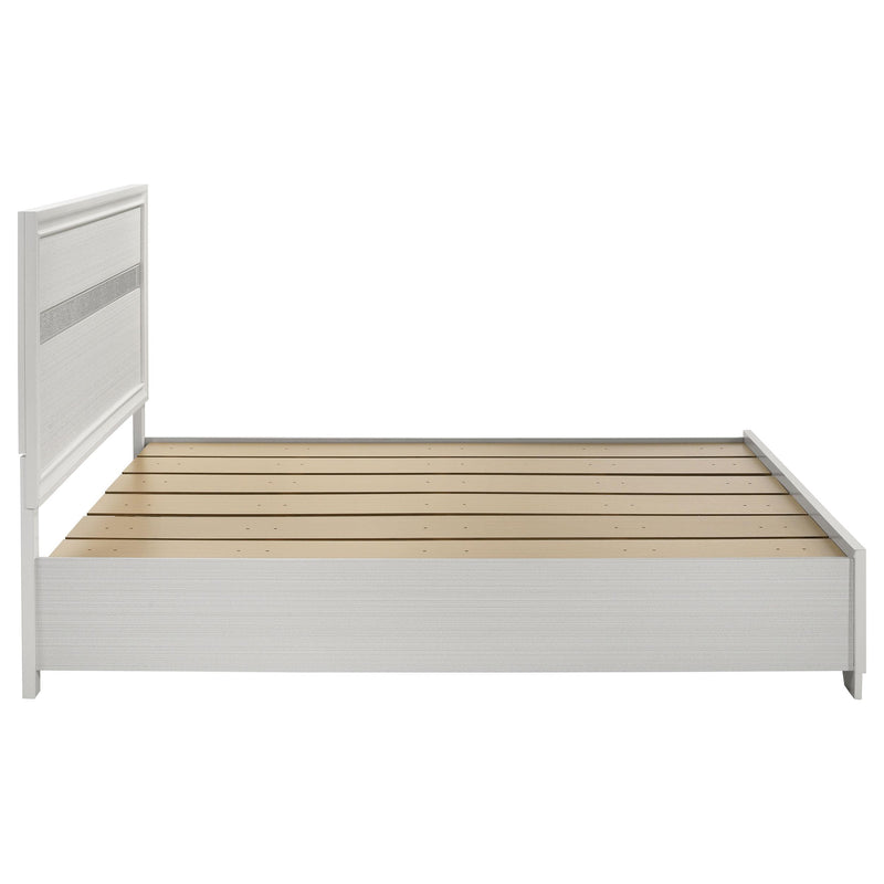 Miranda 51-inch Wood Eastern King Storage Panel Bed White - 205111KE
