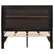 Miranda 51-inch Wood Full Storage Panel Bed Black - 206361F