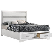 Miranda 51-inch Wood Full Storage Panel Bed White - 205111F