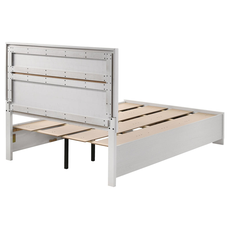 Miranda 51-inch Wood Full Storage Panel Bed White - 205111F