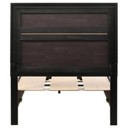 Miranda 51-inch Wood Twin Storage Panel Bed Black - 206361T