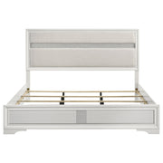 Miranda 54-inch Upholstered Eastern King Panel Bed White - 205110KE