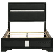 Miranda 54-inch Upholstered Full Panel Bed Black - 206360F