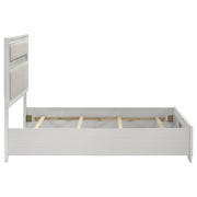 Miranda 54-inch Upholstered Queen Panel Bed White - 205110Q